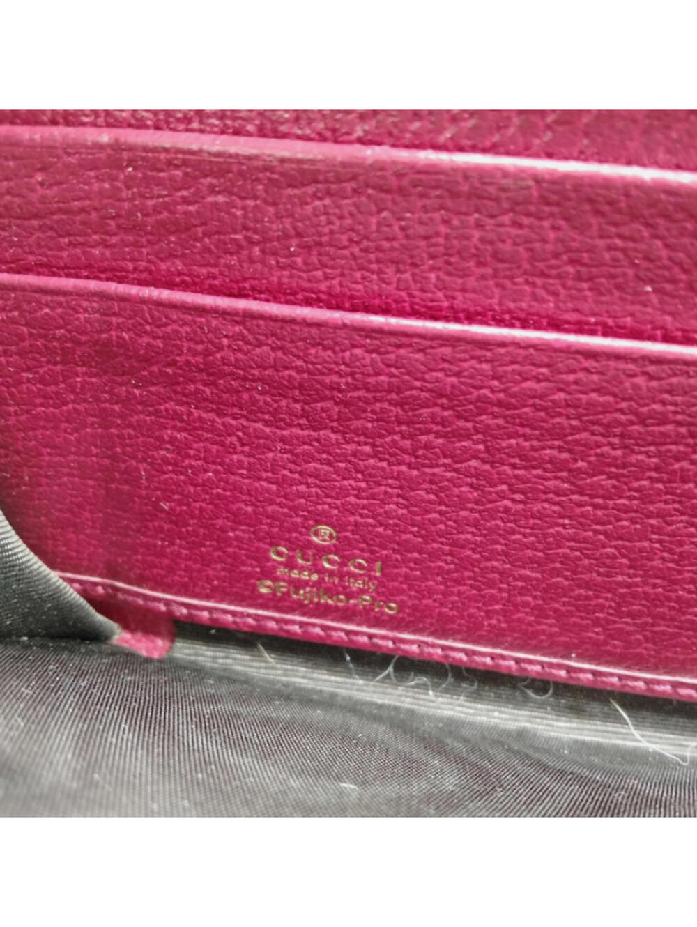 Rare! Gucci X Doraemon Collaboration Long Zip Red Wallet! GG Logo Red Collab - Picture 5 of 9